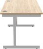 Gala Rectangular Desk with Single Cantilever Legs - 1400mm x 800mm - Canadian Oak