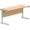 Gala Rectangular Desk with Single Cantilever Legs - 1600mm x 600mm