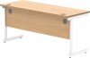 Gala Rectangular Desk with Single Cantilever Legs - 1600mm x 600mm - Norwegian Beech
