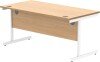 Gala Rectangular Desk with Single Cantilever Frame - 1600mm x 800mm - Norwegian Beech