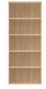 Gala Bookcase - 1980mm High - Canadian Oak