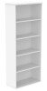 Gala Bookcase - 1980mm High - Arctic White