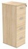 Gala Filing Cabinet - 4 Drawers - Canadian Oak