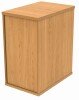 Gala Desk High Pedestal - 600mm Deep - Norwegian Beech