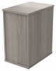 Gala Desk High Pedestal - 600mm Deep - Alaskan Grey Oak