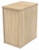 Gala Desk High Pedestal - 600mm Deep - Canadian Oak