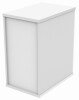 Gala Desk High Pedestal - 600mm Deep - Arctic White