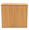 Gala Desk High Pedestal - 800mm Deep - Norwegian Beech