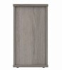 Gala Desk High Pedestal - 800mm Deep - Alaskan Grey Oak