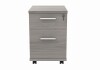 Gala Mobile Under Desk Pedestal - 2 Drawers - Alaskan Grey Oak