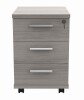 Gala Mobile Under Desk Pedestal - 3 Drawers - Alaskan Grey Oak