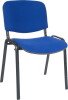 Teknik Conference Black Frame Fabric Chair - Blue