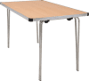 Gopak Contour 25 Plus Folding Table - (W) 1220 x (D) 685mm - Beech