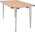 Gopak Contour 25 Plus Folding Table - (W) 1220 x (D) 610mm