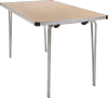 Gopak Contour 25 Folding Table - (W) 1220 x (D) 760mm - Maple
