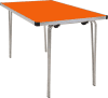 Gopak Contour 25 Folding Table - (W) 1220 x (D) 685mm - Orange