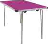 Gopak Contour 25 Folding Table - (W) 1220 x (D) 760mm - Fuchsia