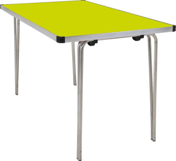Gopak Contour 25 Plus Folding Table - (W) 1220 x (D) 760mm - Acid Green
