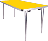 Gopak Contour 25 Folding Table - (W) 1520 x (D) 610mm - Yellow