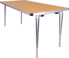 Gopak Contour 25 Plus Folding Table - (W) 1520 x (D) 610mm - Oak