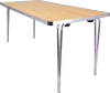 Gopak Contour 25 Folding Table - (W) 1520 x (D) 685mm - Beech