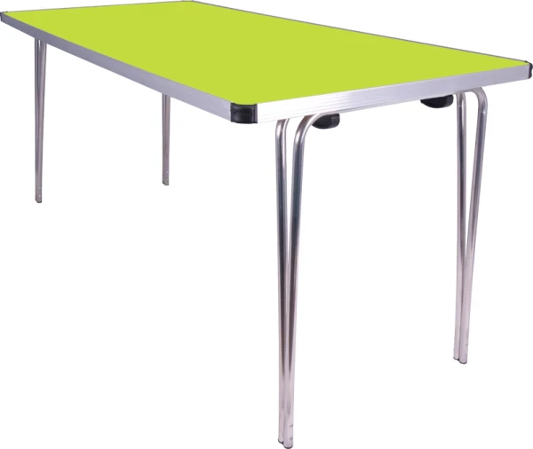 Gopak Contour 25 Plus Folding Table - (W) 1520 x (D) 760mm - Acid Green