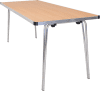 Gopak Contour 25 Folding Table - (W) 1830 x (D) 480mm - Beech