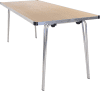 Gopak Contour 25 Plus Folding Table - (W) 1830 x (D) 610mm - Maple