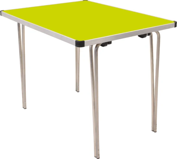 Gopak Contour 25 Plus Folding Table - (W) 915 x (D) 760mm - Acid Green
