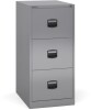 Bisley Contract 3 Drawer Steel Filing Cabinet 1016mm - Grey