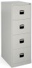 Bisley Contract 4 Drawer Steel Filing Cabinet 1321mm - Grey