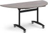 Dams Semi Circular Fliptop Meeting Table - 1600 x 800mm