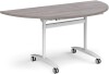 Dams Semi Circular Fliptop Meeting Table - 1600 x 800mm