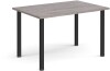 Dams Rectangular Table with Radial Leg 1200 x 800mm - Grey Oak