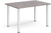 Dams Rectangular Table with Radial Leg 1200 x 800mm - Grey Oak