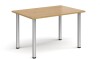 Dams Rectangular Table with Radial Leg 1200 x 800mm - Oak