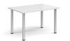 Dams Rectangular Table with Radial Leg 1200 x 800mm - White