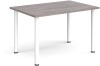 Dams Rectangular Table with Radial Leg 1200 x 800mm - Grey Oak