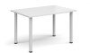 Dams Rectangular Table with Radial Leg 1200 x 800mm - White