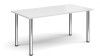 Dams Rectangular Table with Radial Leg 1600 x 800mm - White