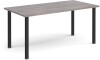 Dams Rectangular Table with Radial Leg 1600 x 800mm - Grey Oak