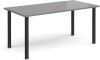 Dams Rectangular Table with Radial Leg 1600 x 800mm - Grey Oak