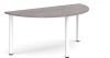 Dams Semi Circular Table with Radial Leg 1600 x 800mm - Grey Oak