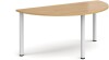 Dams Semi Circular Table with Radial Leg 1600 x 800mm - Oak