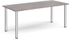 Dams Rectangular Table with Radial Leg 1800 x 800mm - Grey Oak