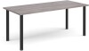 Dams Rectangular Table with Radial Leg 1800 x 800mm - Grey Oak