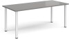 Dams Rectangular Table with Radial Leg 1800 x 800mm - Grey Oak