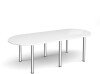 Dams Radial End Meeting Table 2400 x 1000mm