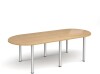 Dams Radial End Meeting Table 2400 x 1000mm