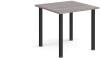 Dams Rectangular Table with Radial Leg 800 x 800mm - Grey Oak